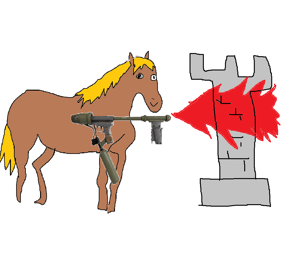 Echo Ignition Logo - Flamethrower Horse